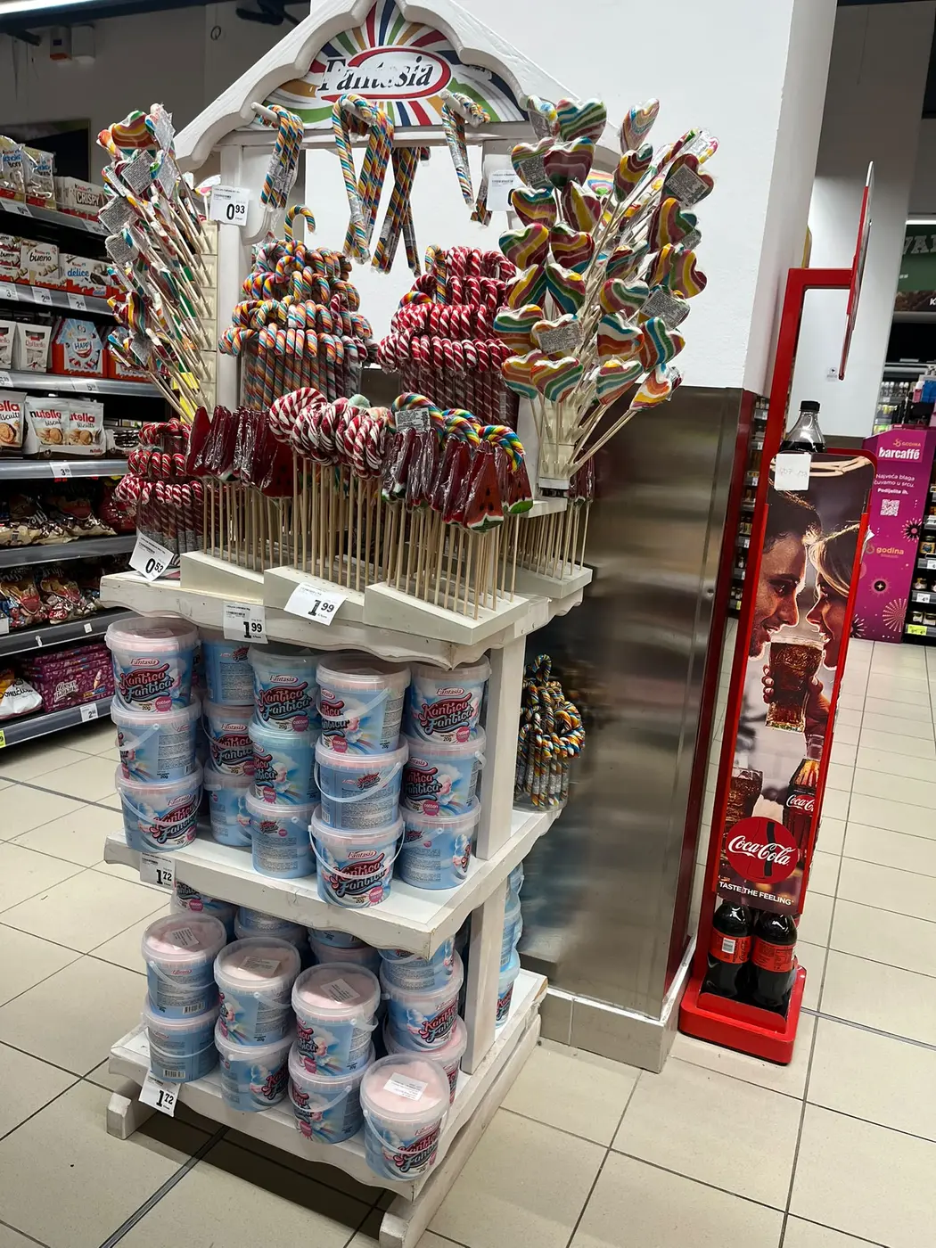 Fantasia slatki program izložen u trgovini